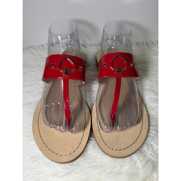 Kate Spade Patent Red Sandals – Size 8 – New - Picture 5 of 12